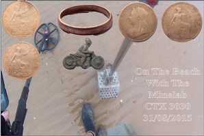 coins and ring found beach metal detecting