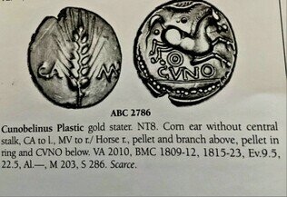 gold stater found with a metal detector