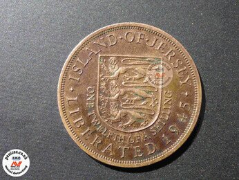 george v1 jersey coin