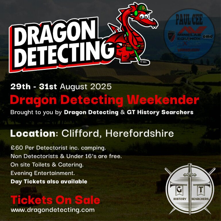 metal detecting rally 2025 Dragon Detecting Weekend Rally 2025 in Herefordshire