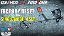 minelab equinox 900 settings minelab equinox settings looking at reset one profile or full factory reset