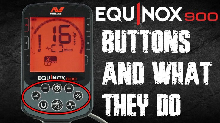 Minelab Equinox buttons and what they do