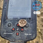 ancient gold coin found with a metal detector