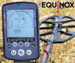 minelab equinox settings for successful beach metal detecting