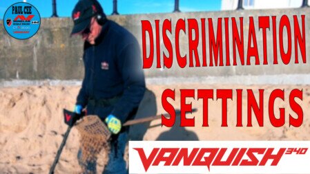 set up minelab vanquish