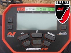 minelab Vanquish 540 button setup